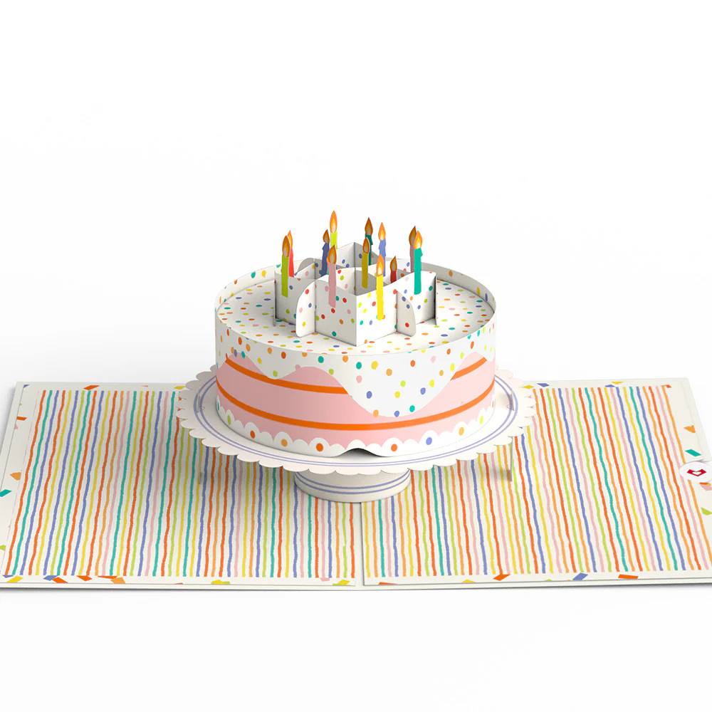 Happy Birthday to You! Confetti Cake Pop-Up Card - Image 3