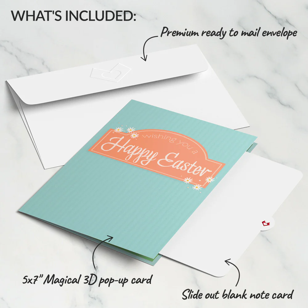 Happy Easter Lambs Pop-Up Card - Image 5