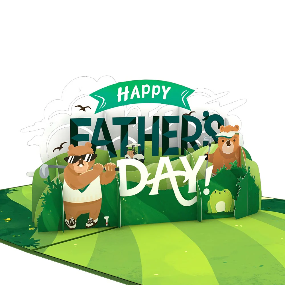 Happy Father's Day Golf Pop-Up Card - Image 2