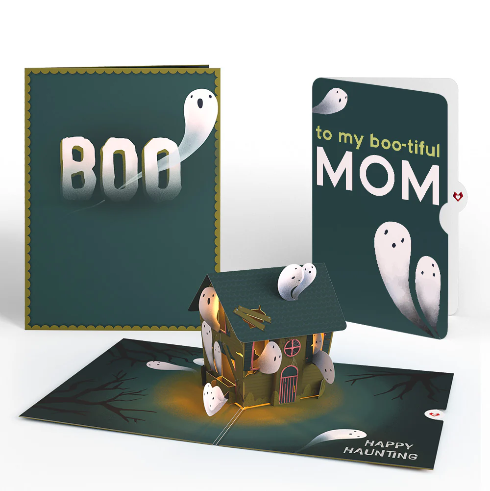 Happy Haunting Halloween Music and Lights Pop-Up Card and Sentiment Set for Mom