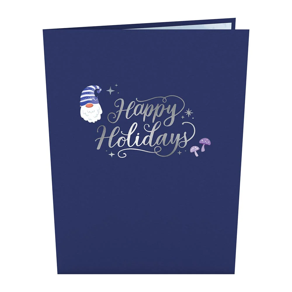 Happy Holidays Gnome Pop-Up Card - Image 4