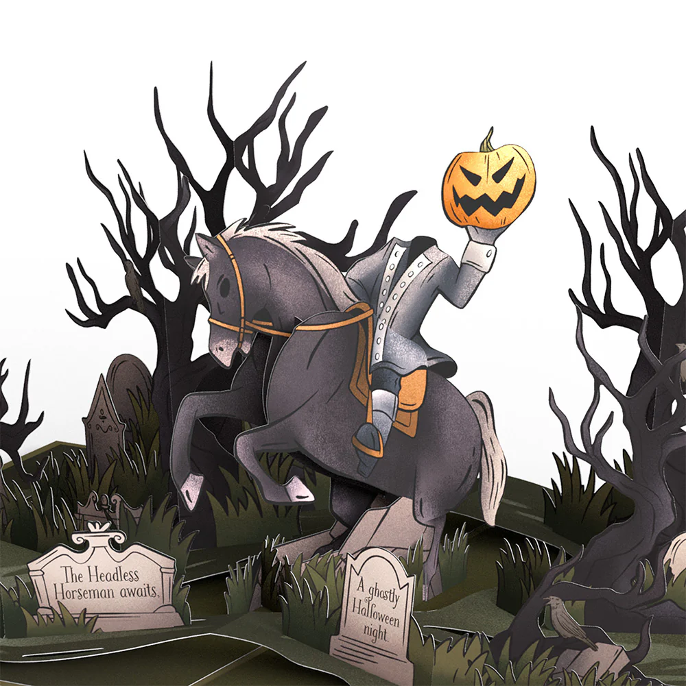 Headless Horseman Halloween Pop-Up Card and Sentiment Set for Teacher - Image 3