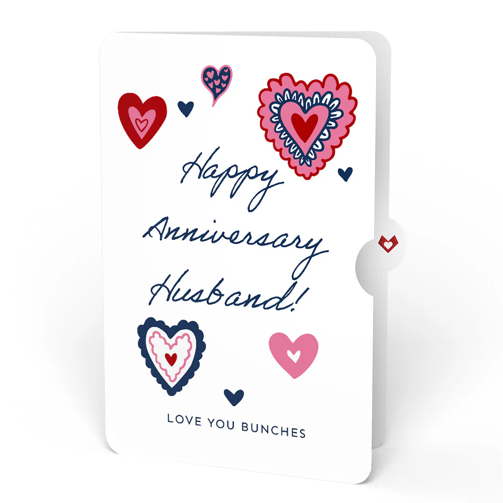 Hey, Love Bug! Pop-Up Card and Heart Motif Anniversary Sentiment Set for Husband - Image 4