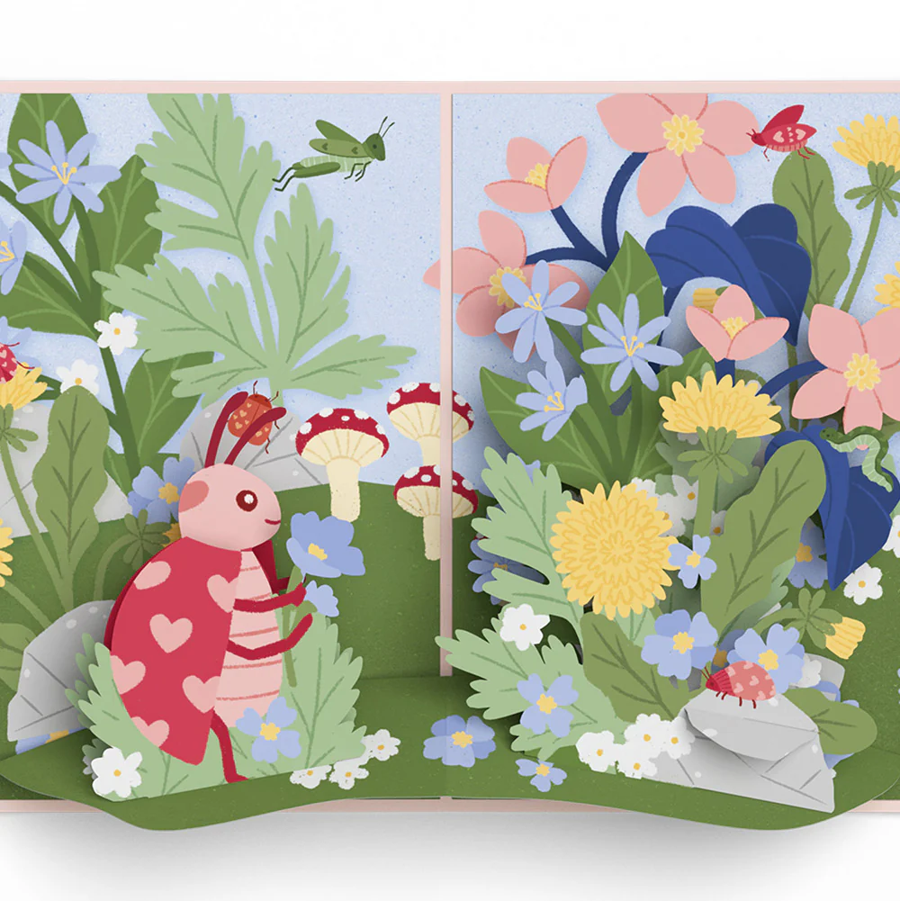Hey, Love Bug! Pop-Up Card and Heart Motif Birthday Sentiment Set - Image 3