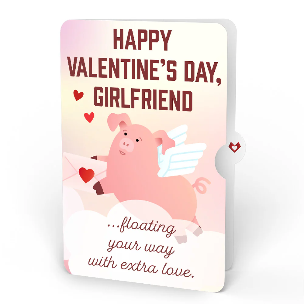 Hogs and Kisses Valentine Music and Light Pop-Up Card and Sentiment Set for Girlfriend - Image 4