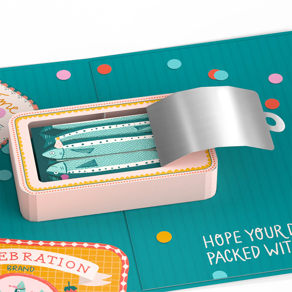 Holy Mackerel, It's Your Birthday Pop-Up Card - Image 2