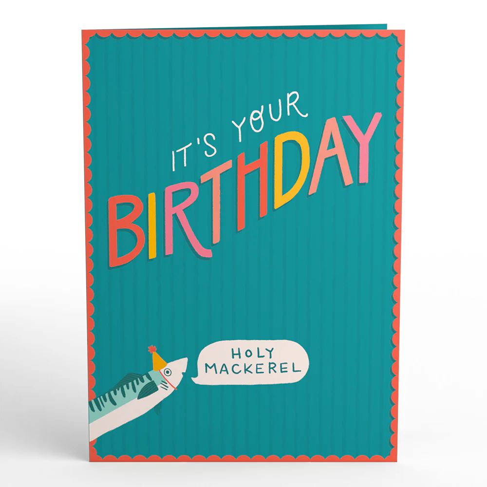 Holy Mackerel, It's Your Birthday Pop-Up Card - Image 5