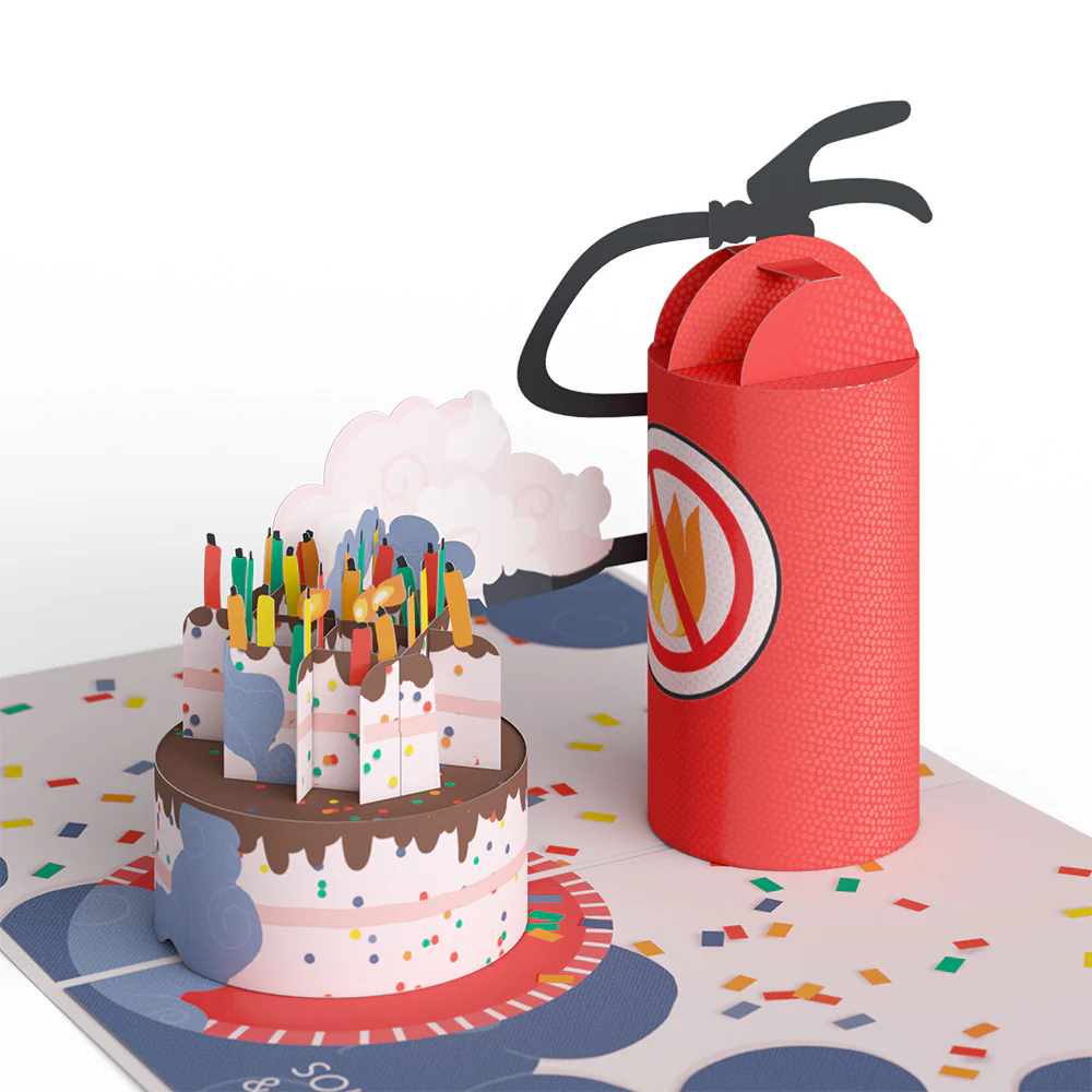 Holy Smokes You're Old 100th Birthday Pop-Up Card and Sentiment Set - Image 3