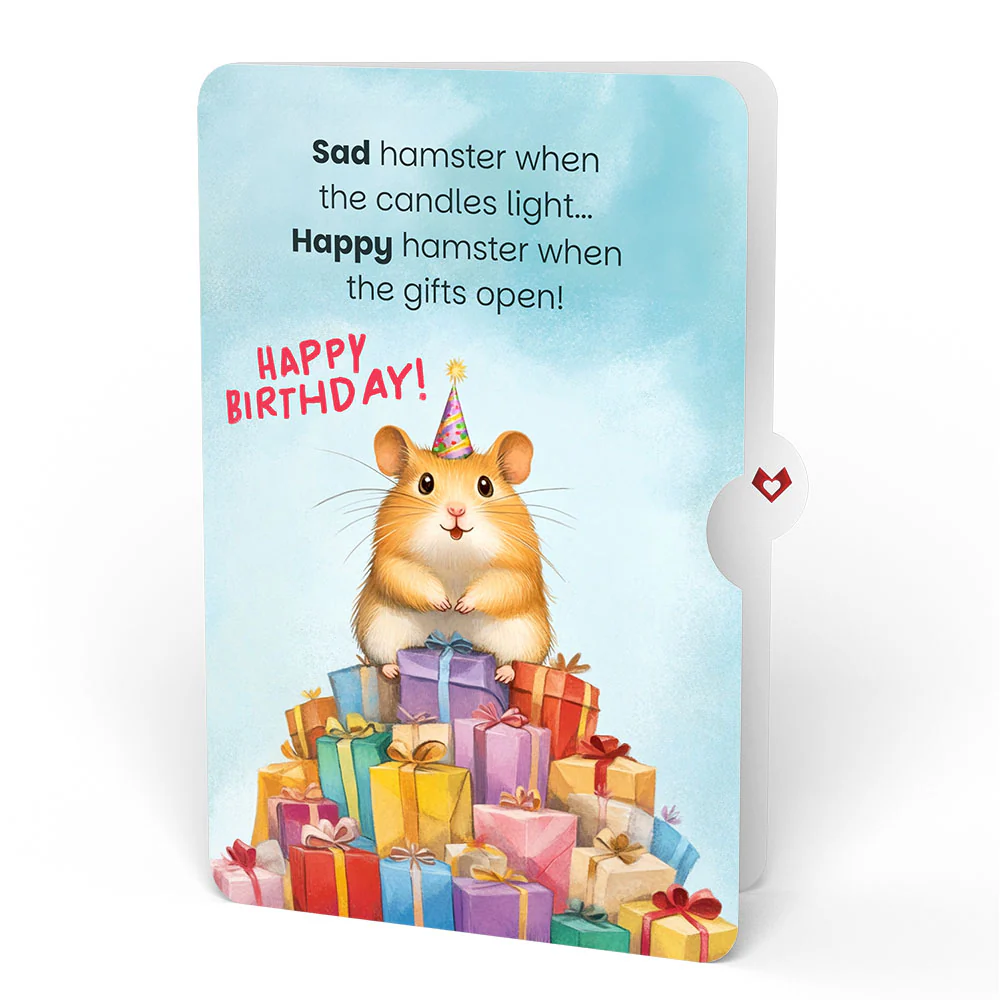 Horse Birthday Pop-Up Card and Happy Hamster Sentiment Set - Image 4