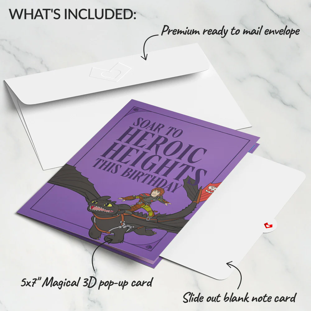 How to Train Your Dragon Heroic Heights Birthday Pop-Up Card - Image 6
