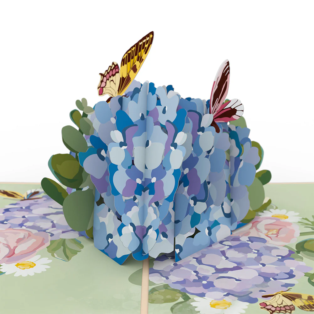 Hydrangea Butterflies Easter Pop-Up Card and Sentiment Set - Image 3