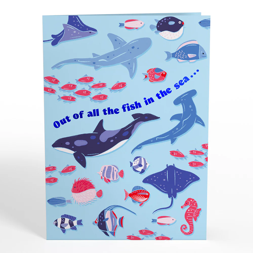 I Chews You Shark Pop-Up Card - Image 6
