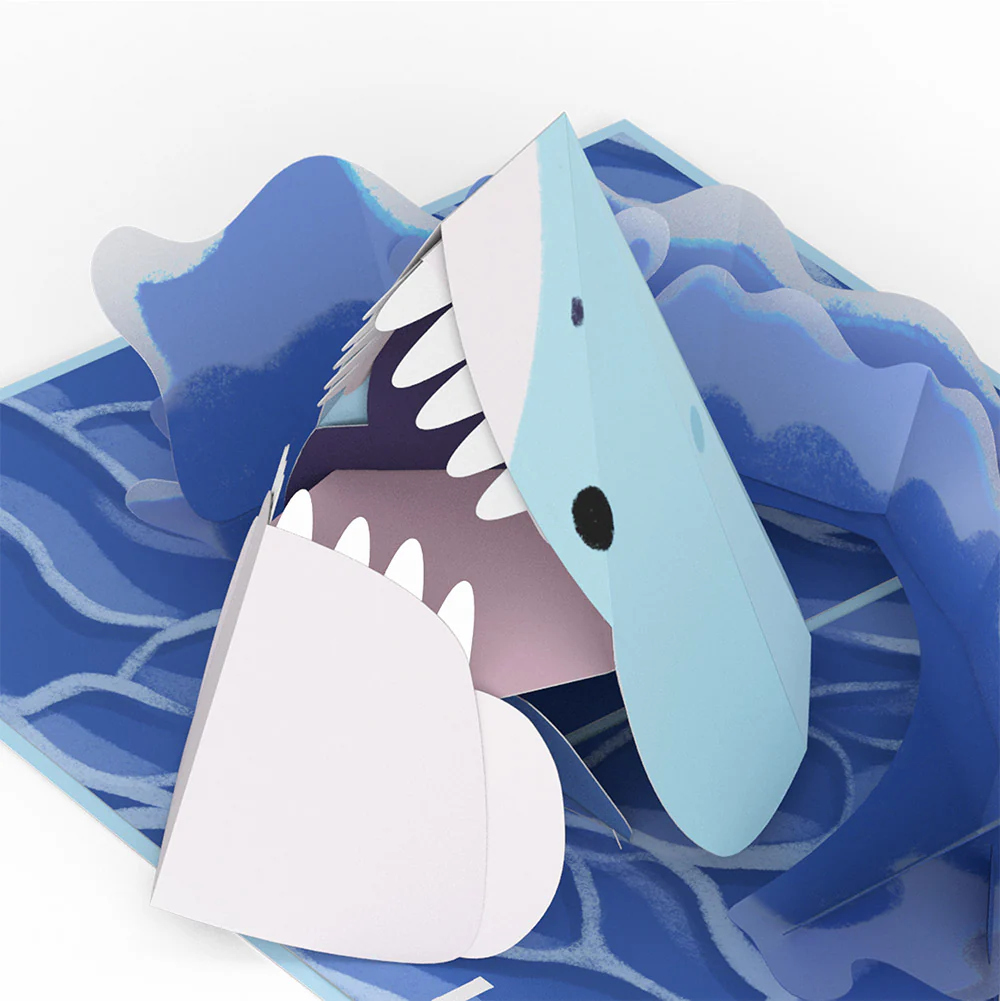 I Chews You Shark Galentine's Day Pop-Up Card and Sentiment Set - Image 3