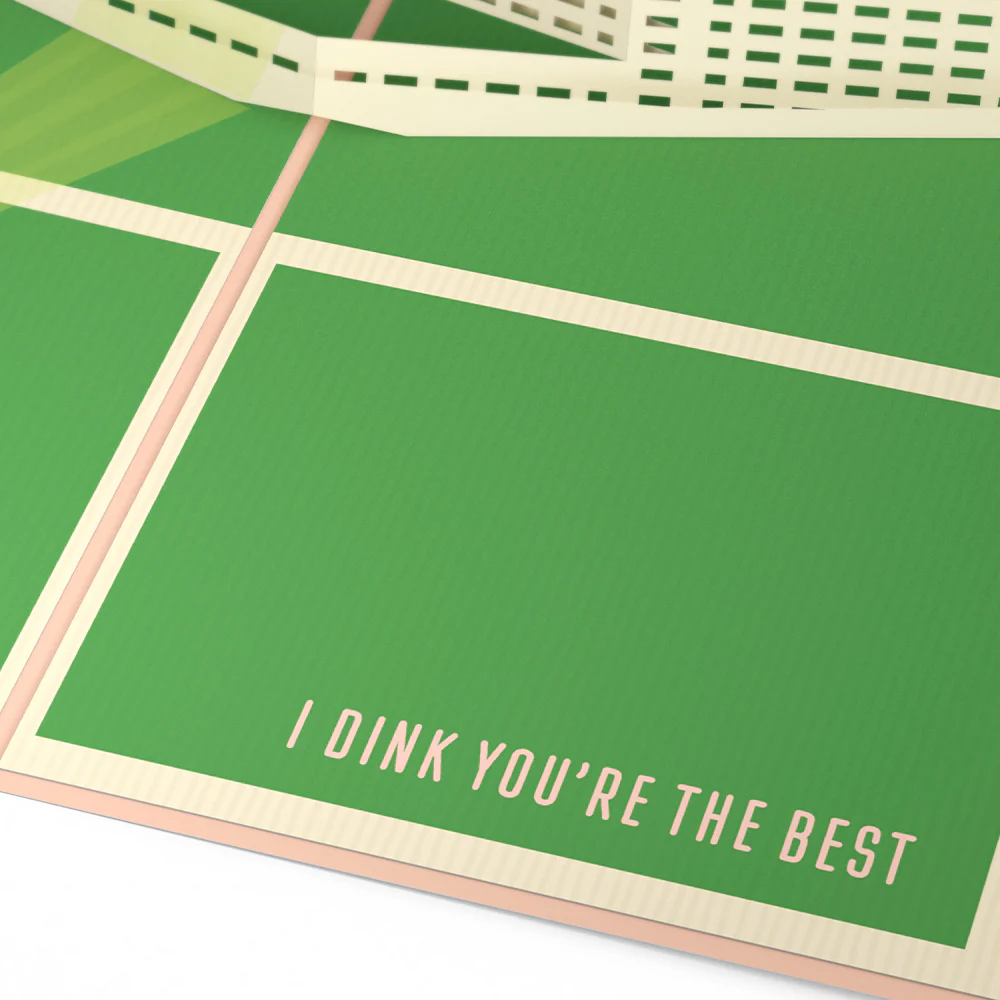 I Dink You're the Best Pickleball Pop-Up Card - Image 3