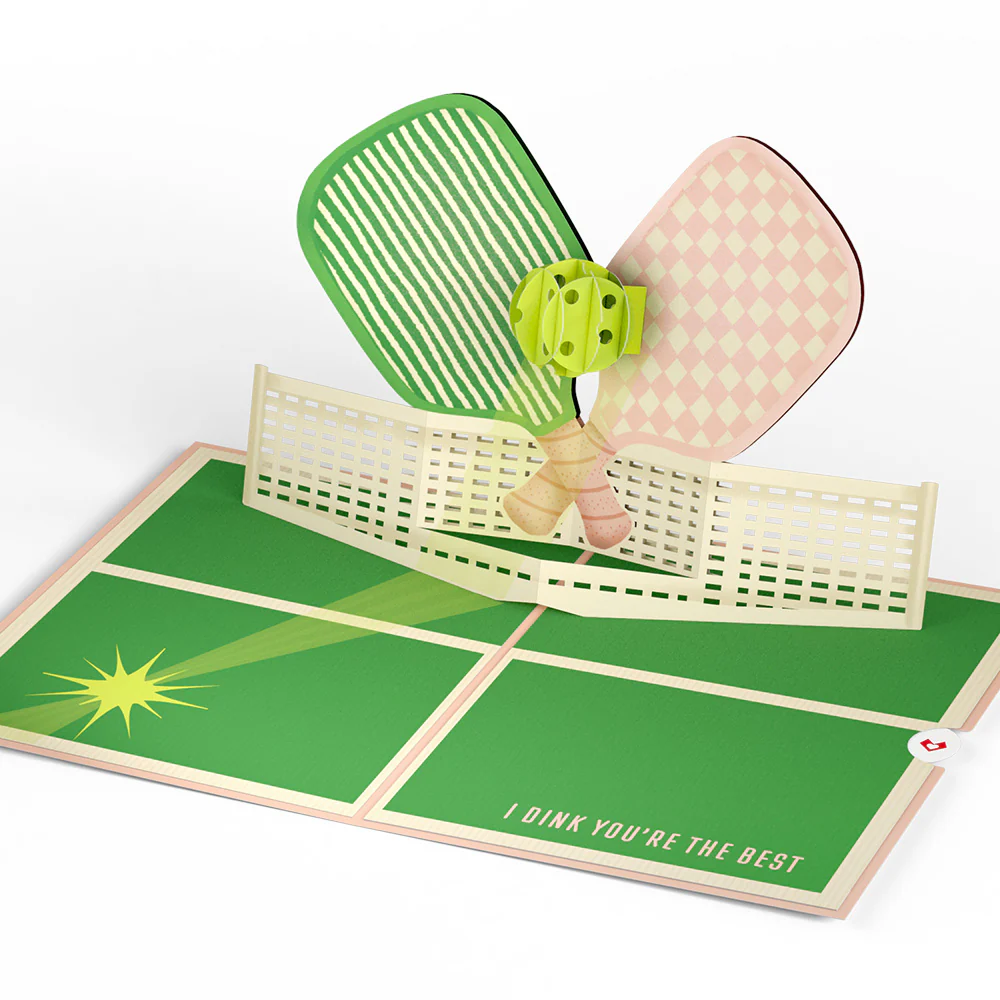 I Dink You're the Best Pickleball Pop-Up Card - Image 4