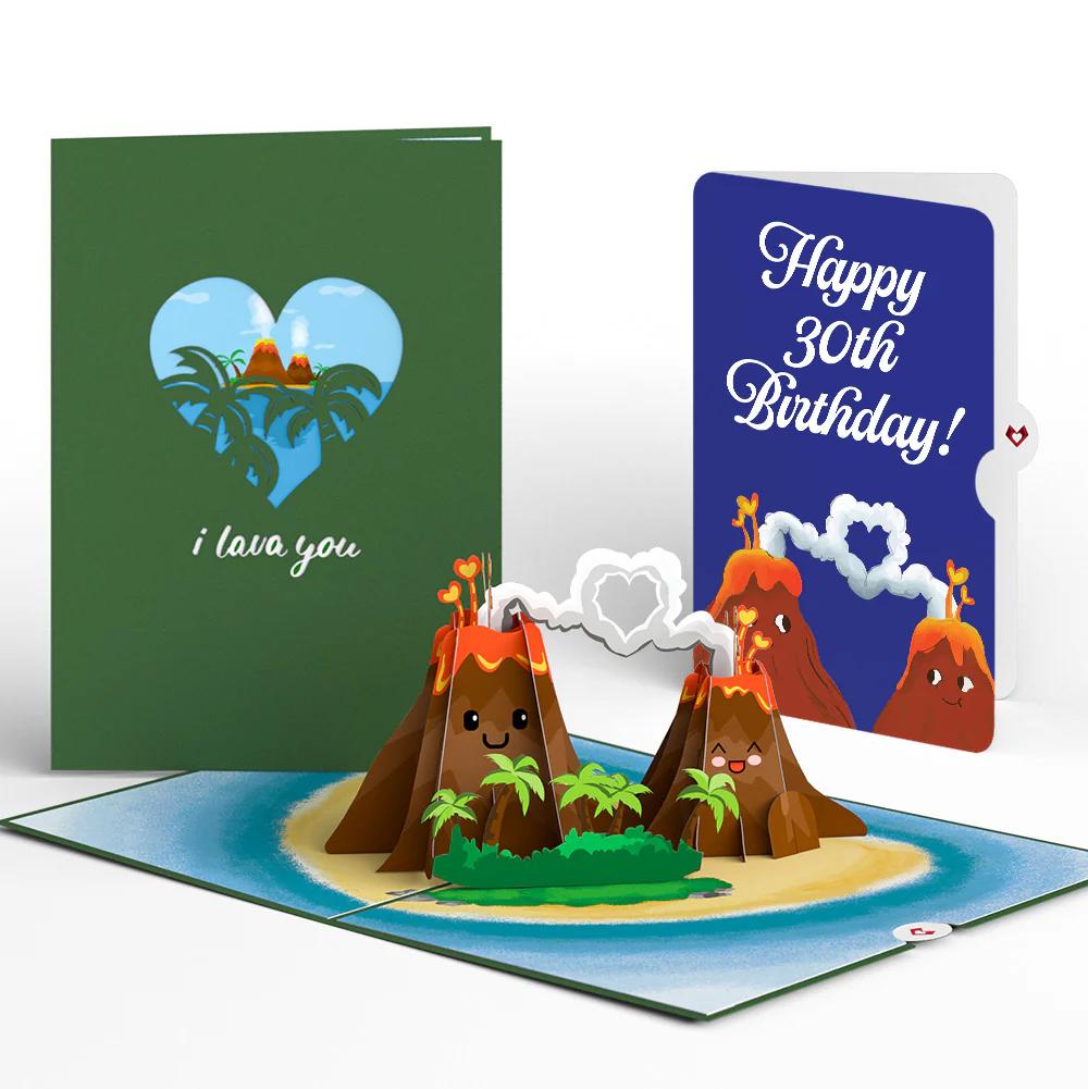 I Lava You 30th Birthday Pop-Up Card and Sentiment Set