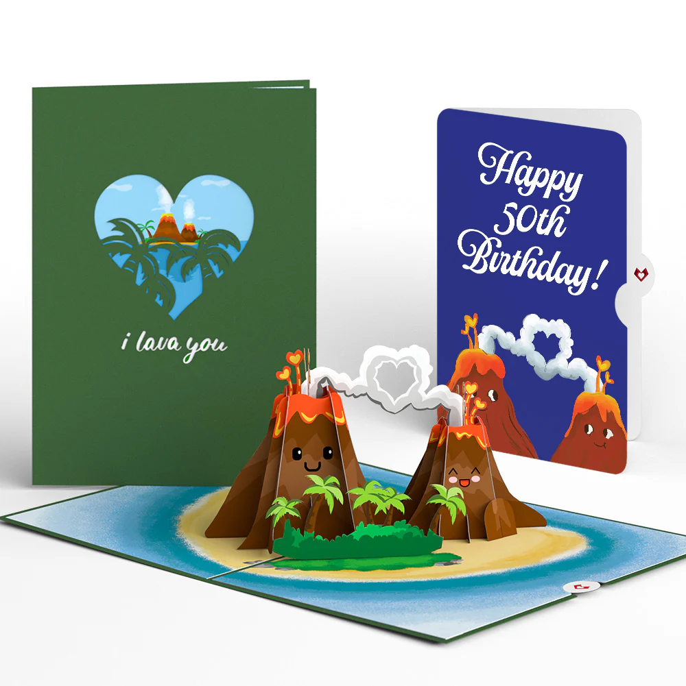 I Lava You 50th Birthday Pop-Up Card and Sentiment Set