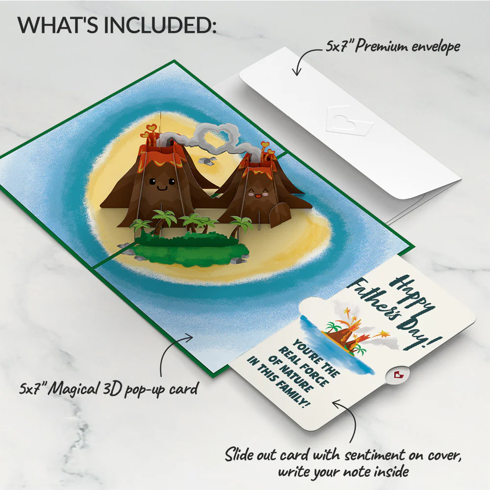 I Lava You Father's Day Pop-Up Card and Sentiment Set - Image 2