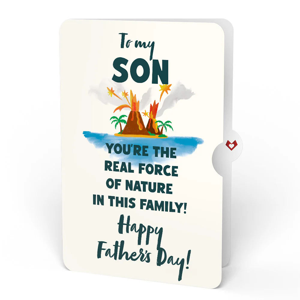 I Lava You Father's Day Pop-Up Card and Sentiment Set for Son - Image 4