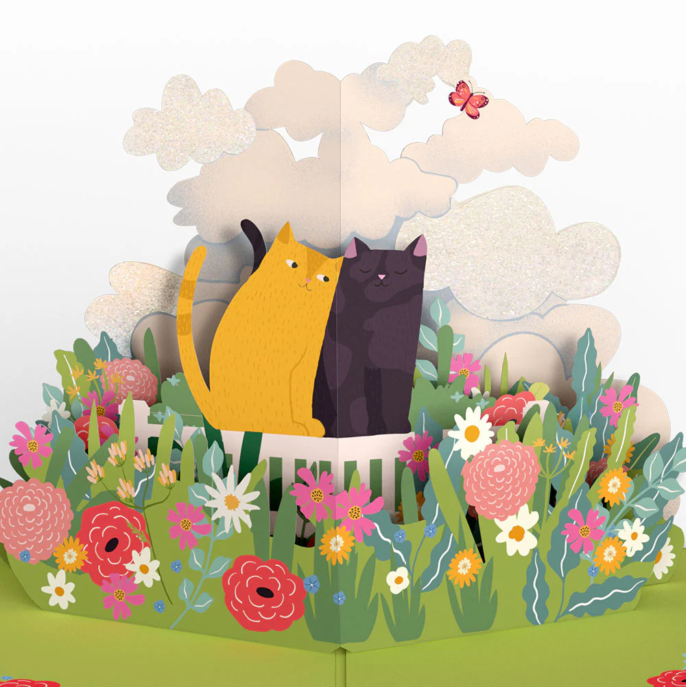 I Love Mew Cats Valentine Pop-Up Card and Sentiment Set for Husband - Image 3