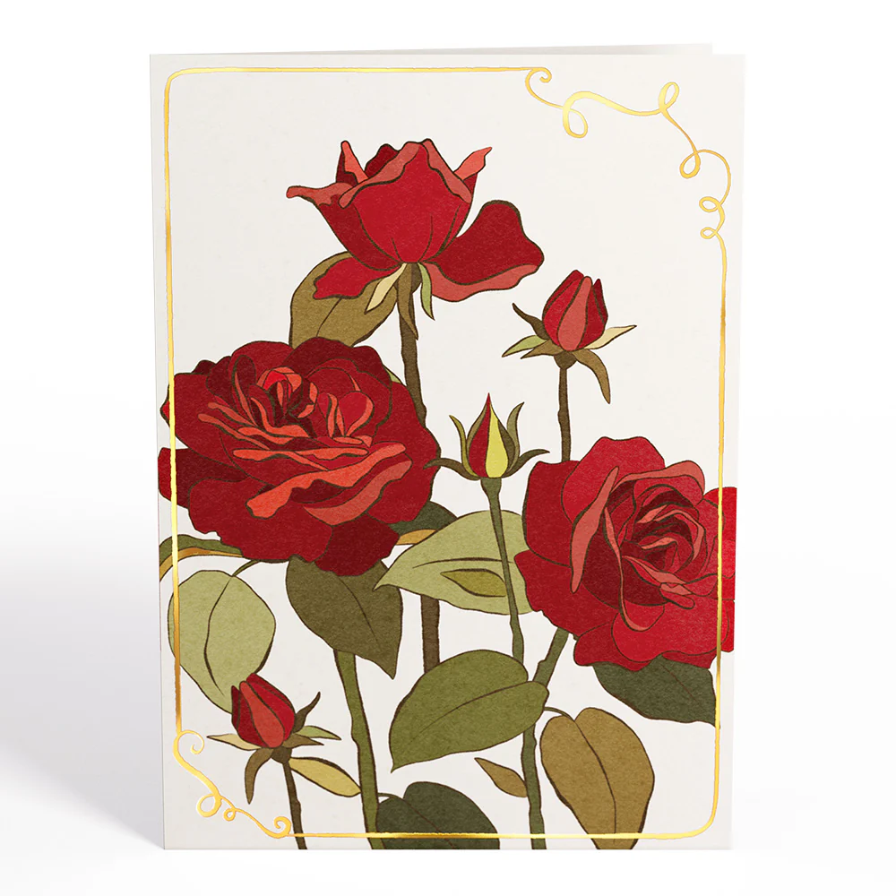 I Love You Roses Pop-Up Card - Image 5