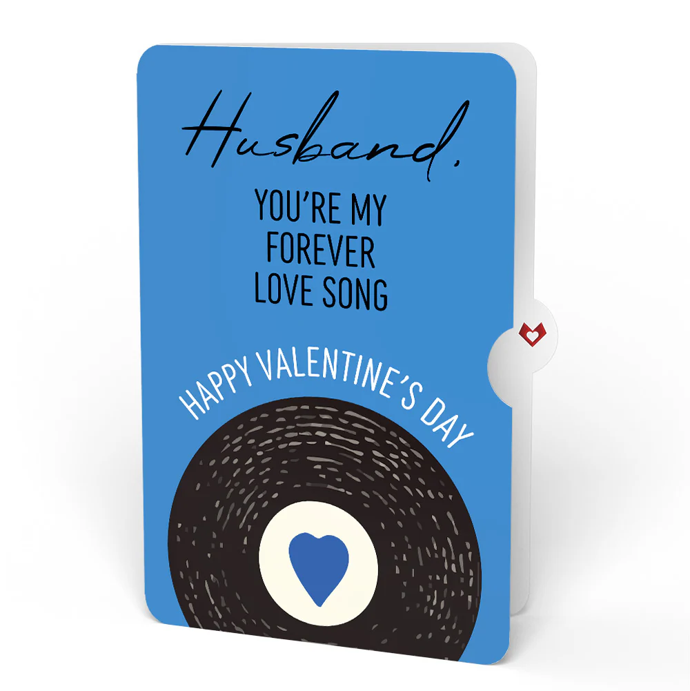 It Had to Be You Valentine Music and Light Pop-Up Card and Sentiment Set for Husband - Image 4