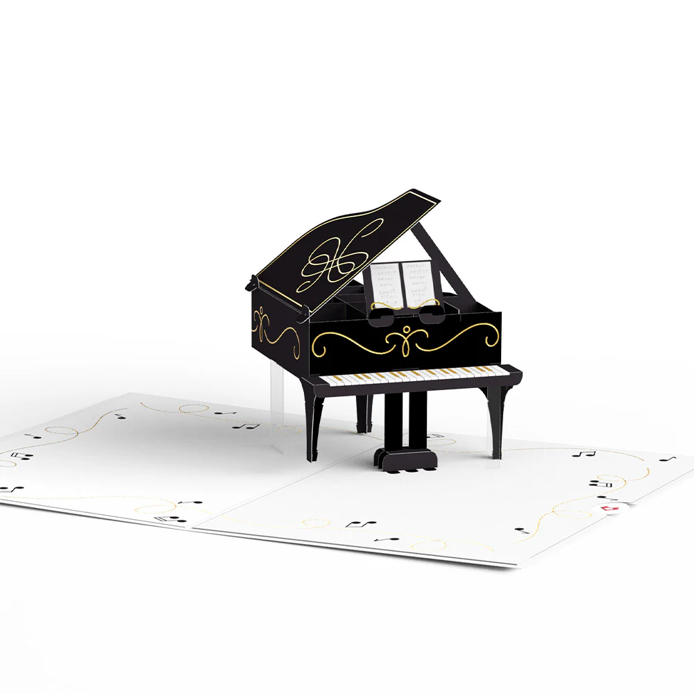 Just a Note Piano Pop-Up Card - Image 3