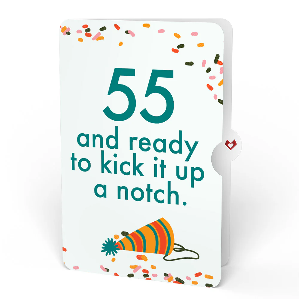 Kick Ass Birthday Pop-Up Card and 55th Kick It Up Sentiment Set - Image 4