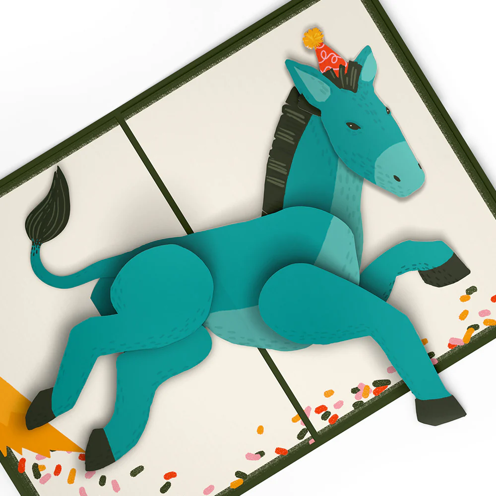 Kick Ass Birthday Pop-Up Card and 60th Kick It Up Sentiment Set - Image 3