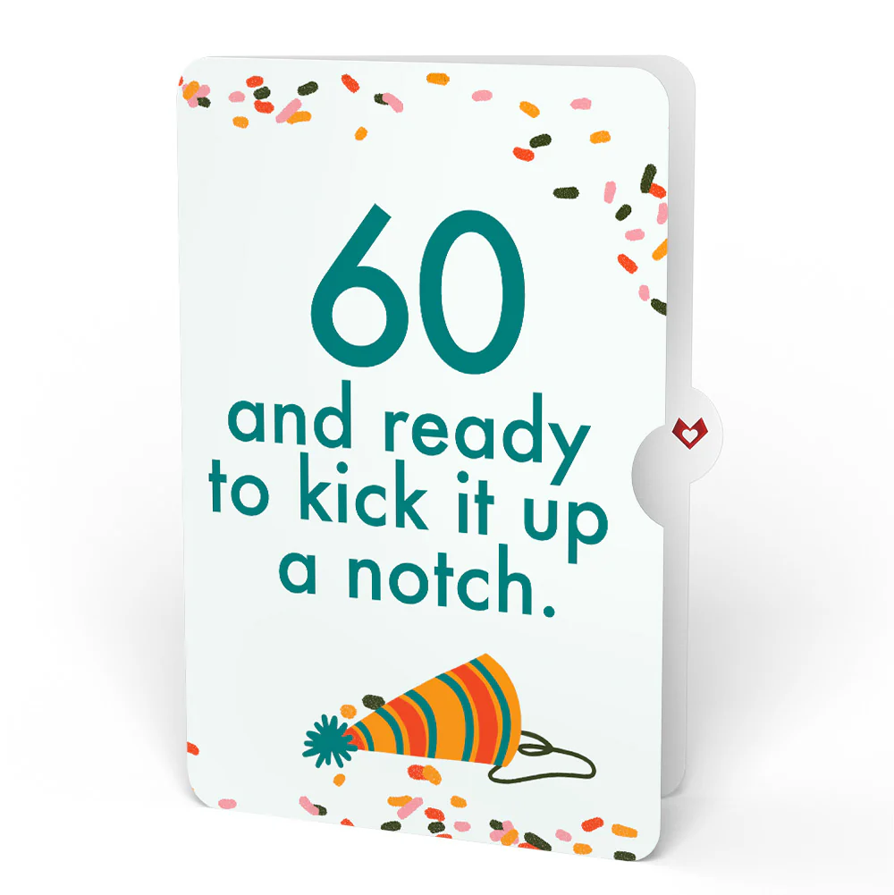 Kick Ass Birthday Pop-Up Card and 60th Kick It Up Sentiment Set - Image 4
