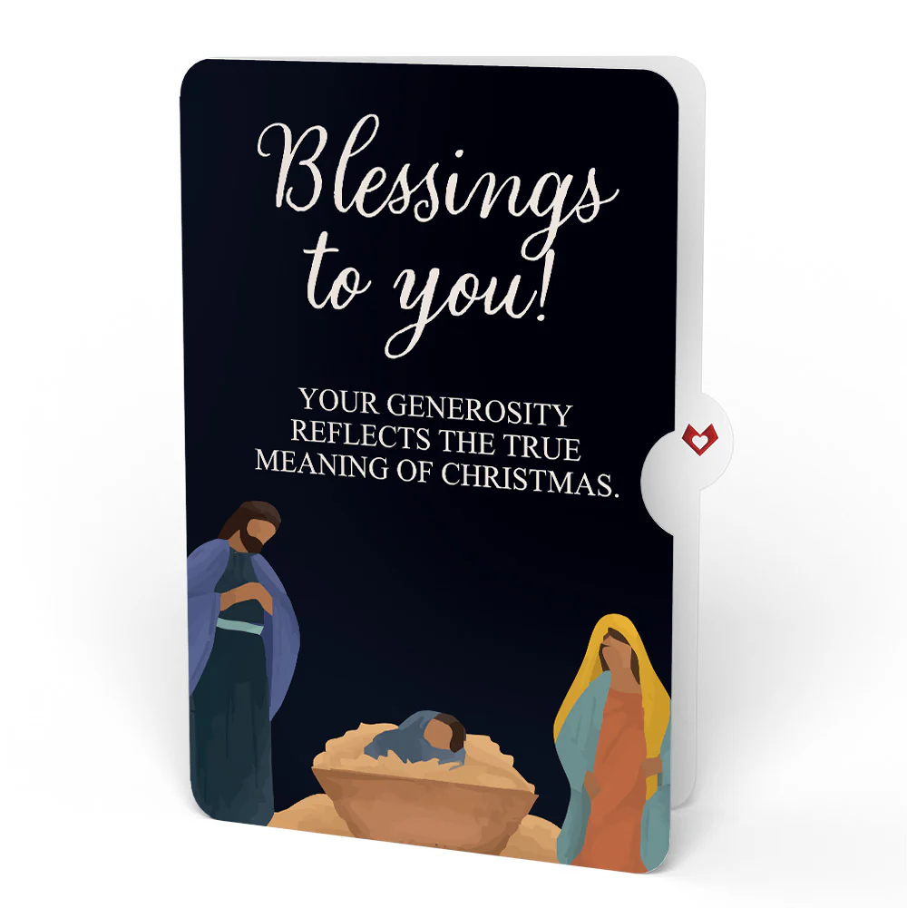Let Heaven & Nature Sing Christmas Music and Lights Pop-Up Card and Nativity Blessings Sentiment Set - Image 4