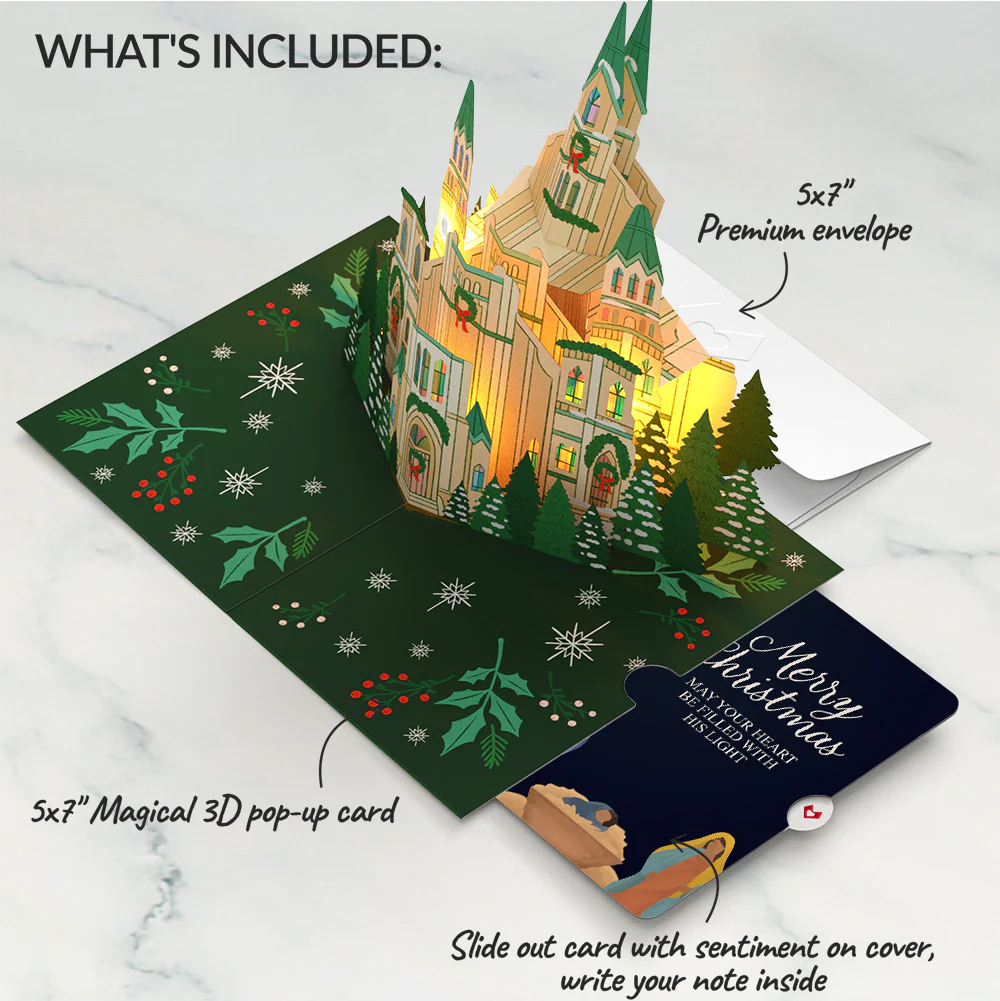 Let Heaven & Nature Sing Christmas Music and Lights Pop-Up Card and Sentiment Set - Image 2