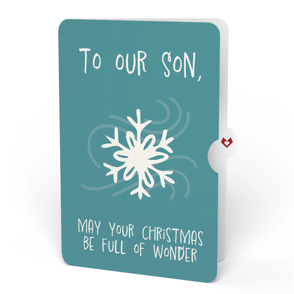 Let It Snow Winter Bunny Pop-Up Card and Sentiment Set for Son - Image 4