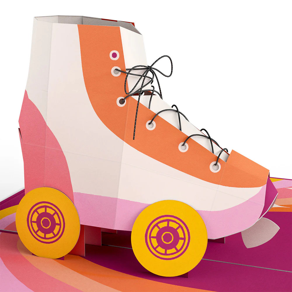 Let the Good Times Roll Roller Skate Pop-Up Card - Image 2