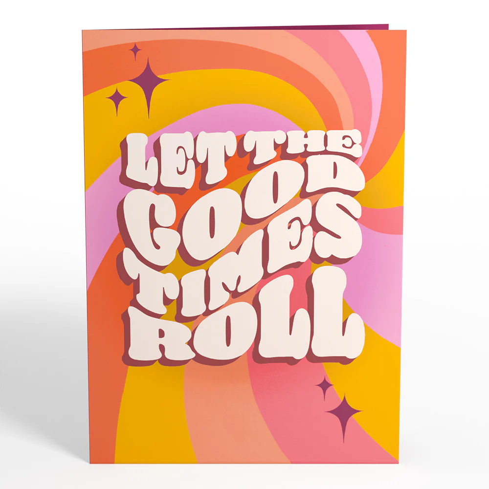 Let the Good Times Roll Roller Skate Pop-Up Card - Image 4