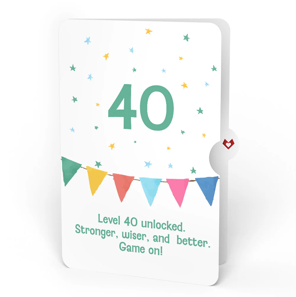 Let's Celebrate 40th Birthday Pop-Up Card and Sentiment Set - Image 4