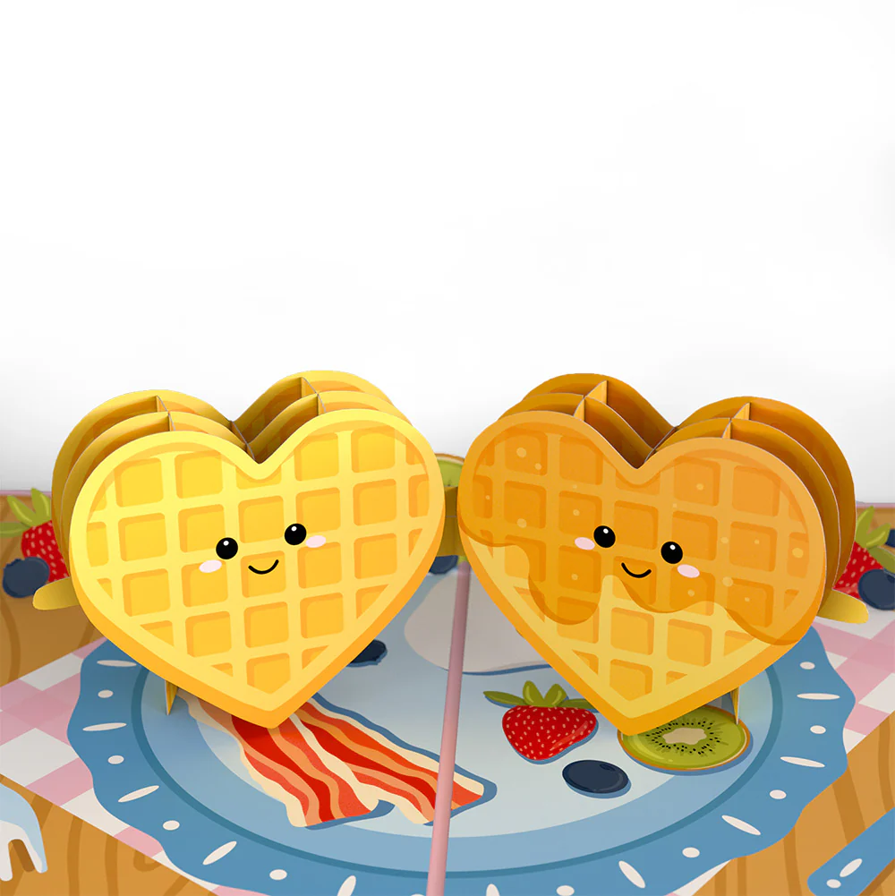 Like You a Waffle-Lot Valentine Pop-Up Card and Sentiment Set for Husband - Image 3