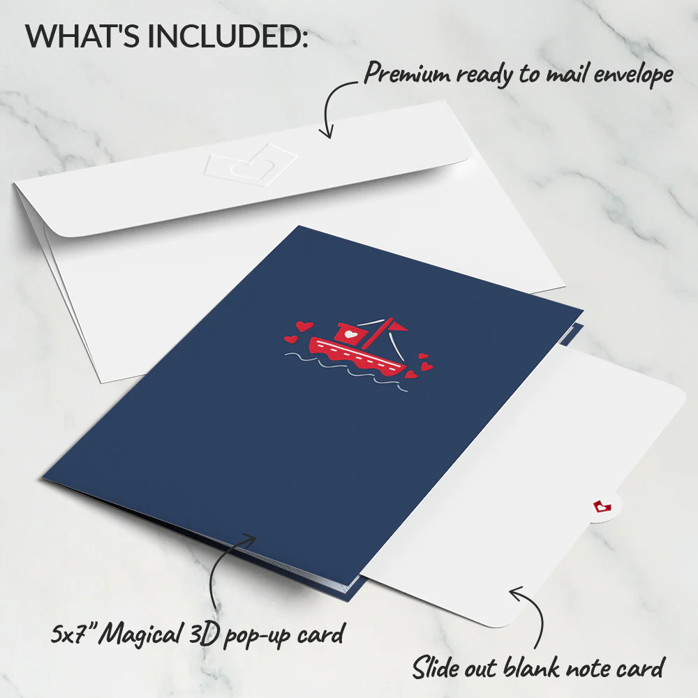 Love Boat Pop-Up Card - Image 5