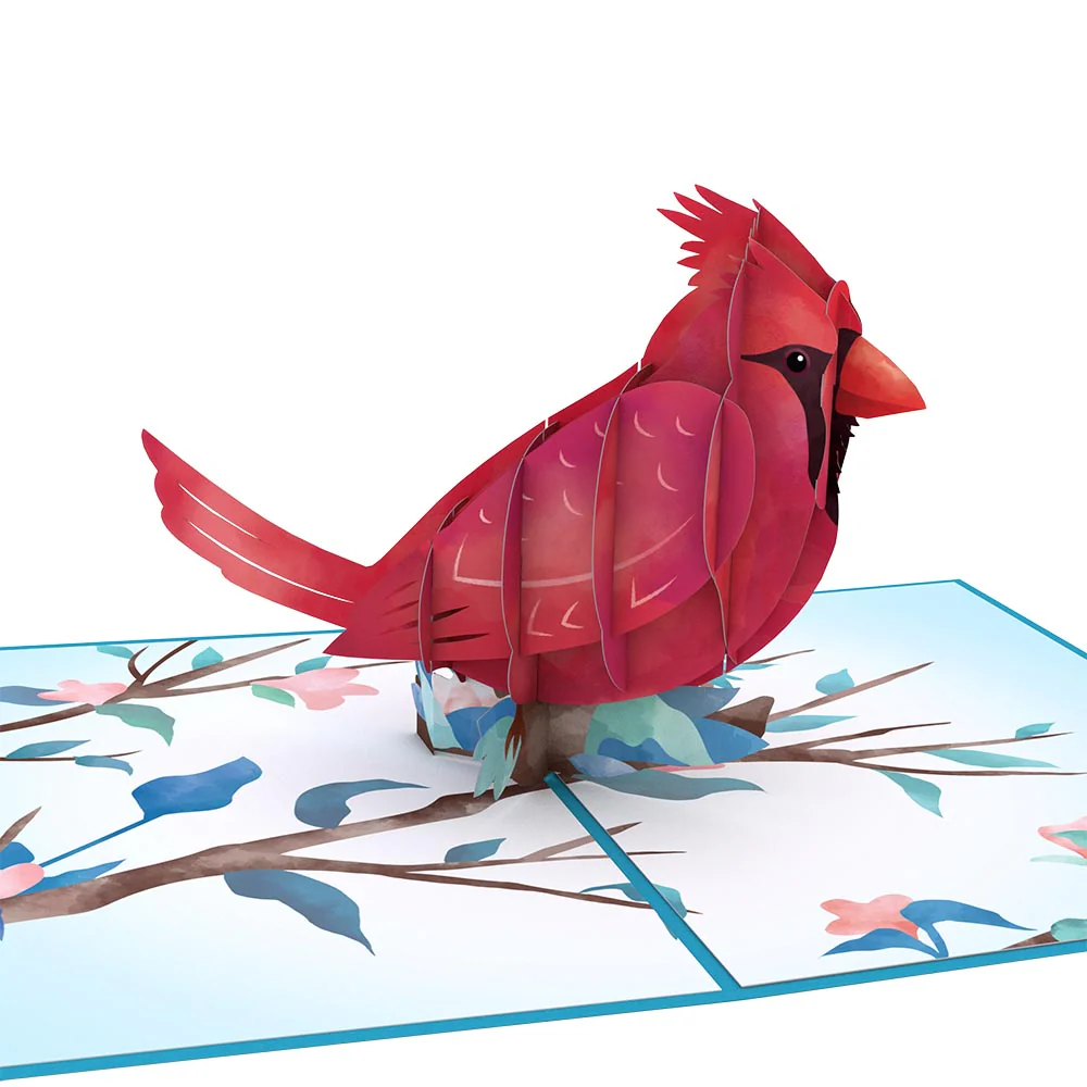 Love Cardinal Mother's Day Pop-Up Card and Sentiment Set for Spanish Grandmother - Image 3