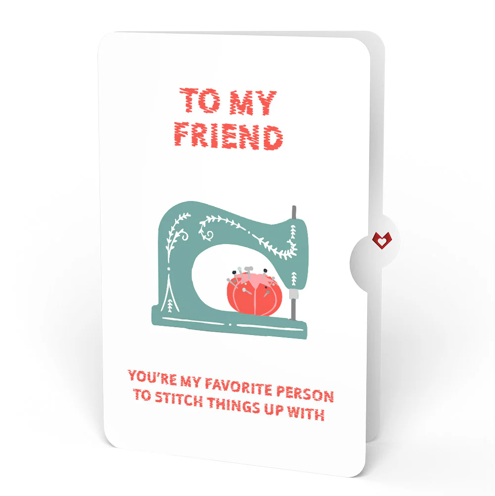 Love You Sew Much Friendship Pop-Up Card and Sentiment Set - Image 4