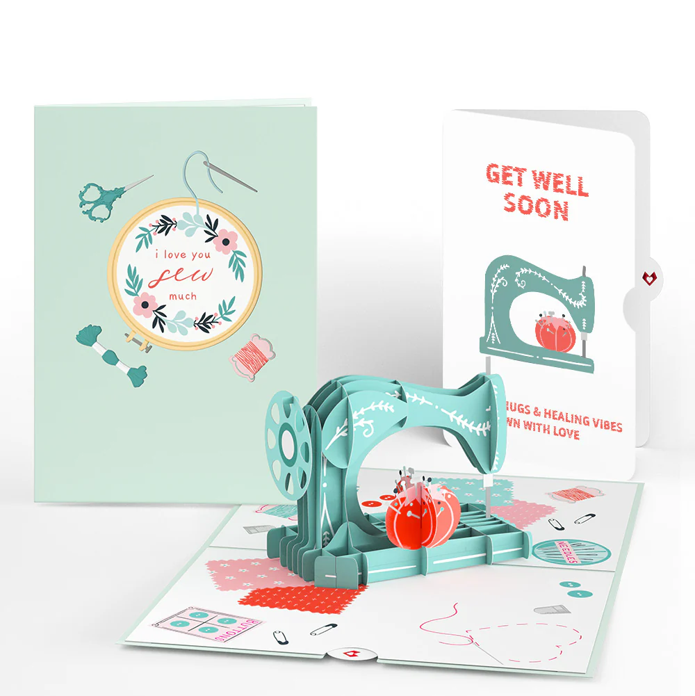 Love You Sew Much Get Well Soon Pop-Up Card and Sentiment Set