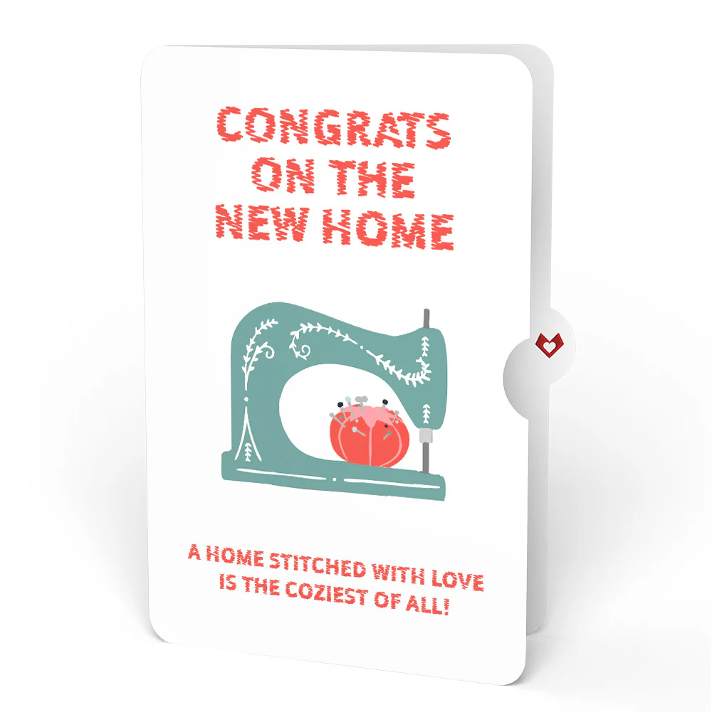Love You Sew Much Housewarming Pop-Up Card and Sentiment Set - Image 4