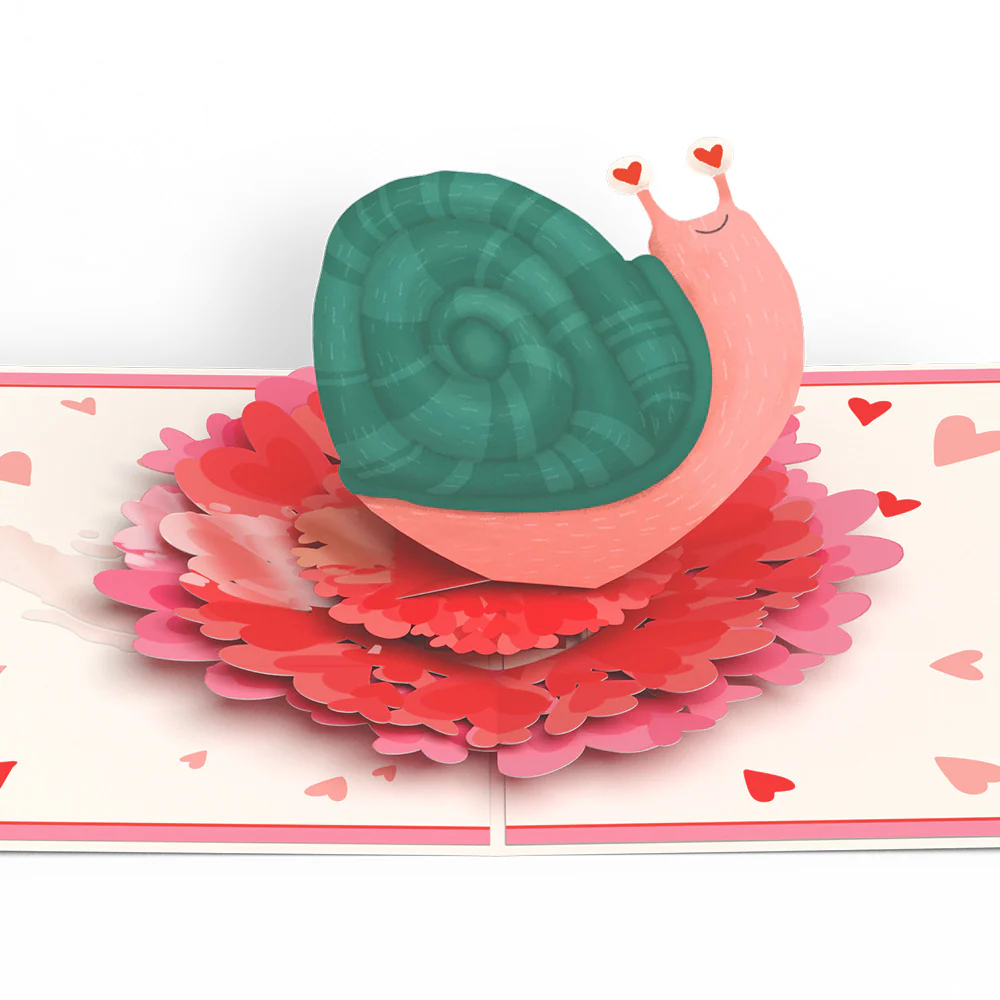 Love You Slow Much Snail Pop-Up Card - Image 3