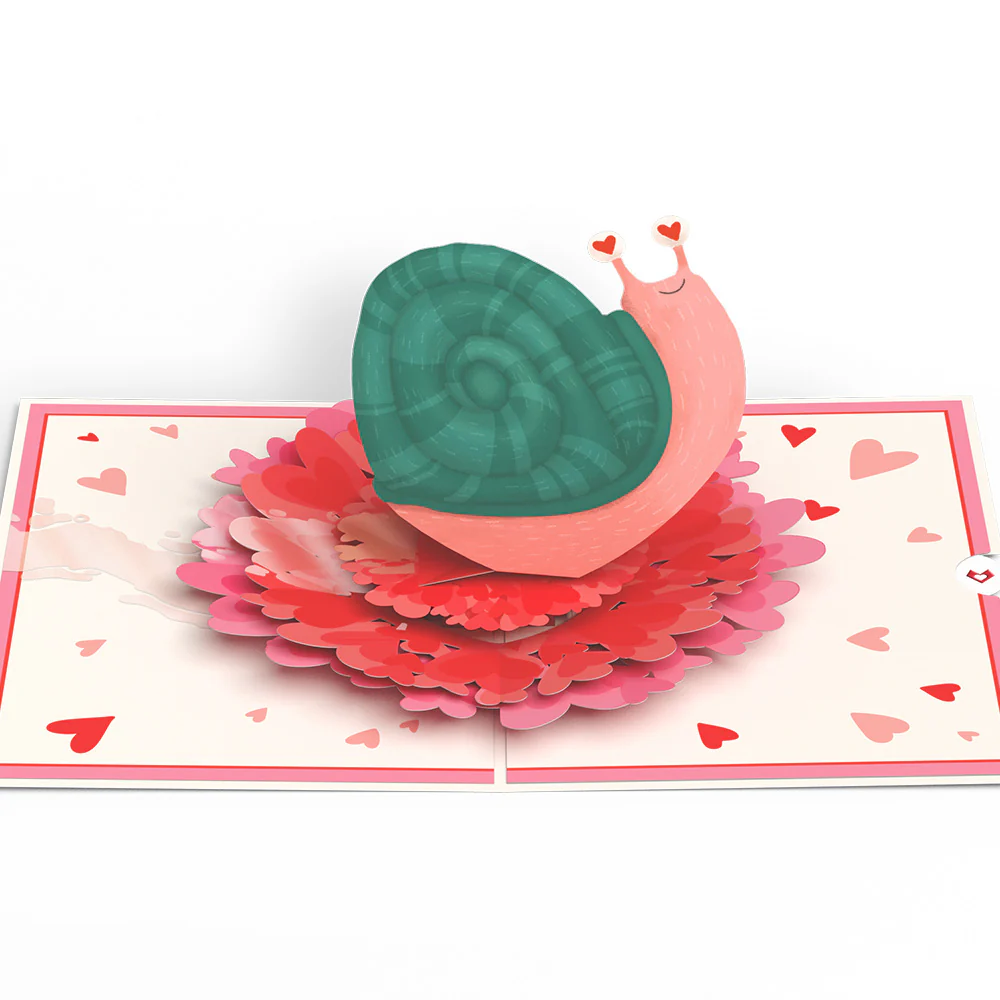 Love You Slow Much Snail Pop-Up Card - Image 4
