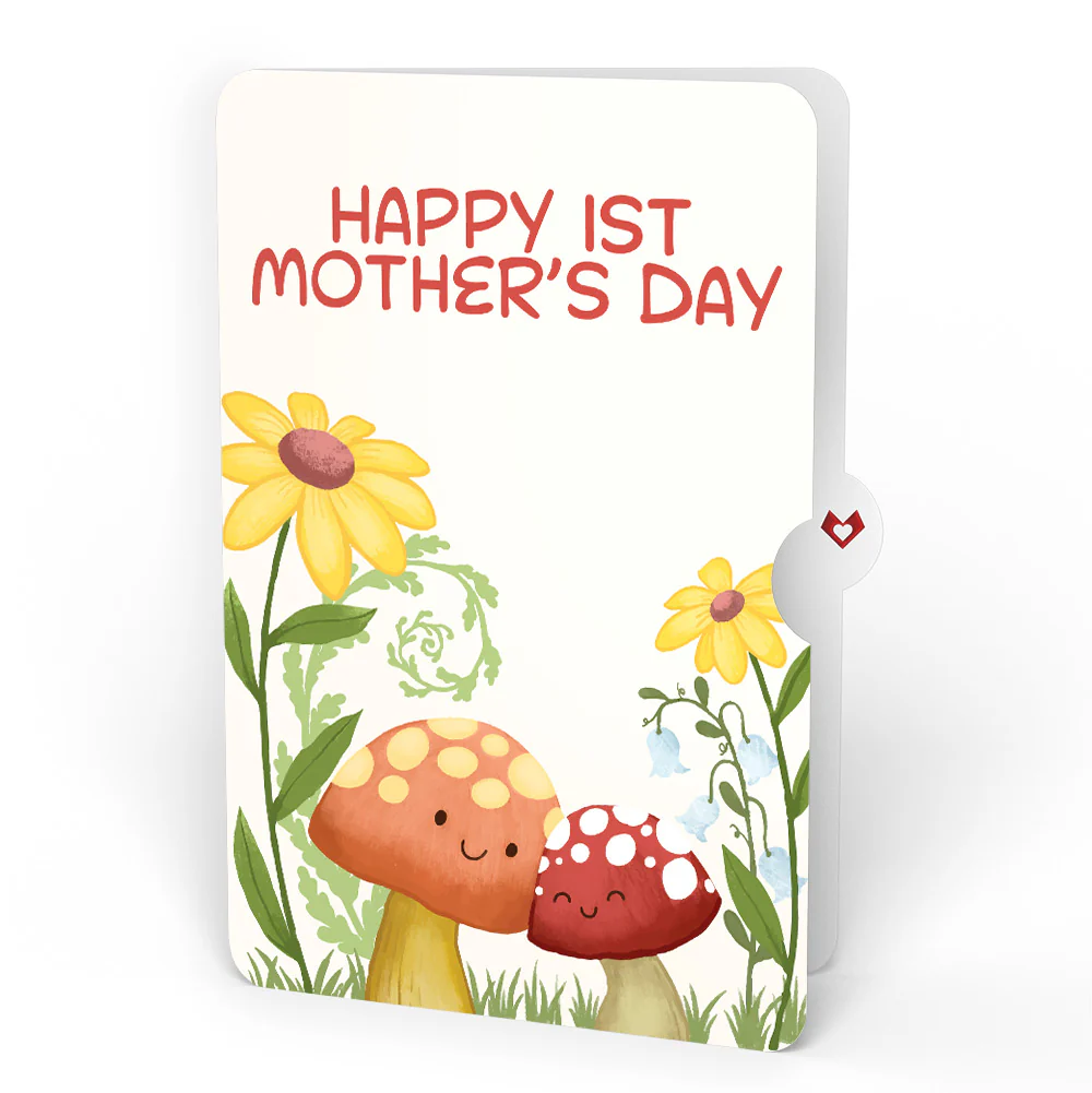 'Love You So Mush' 1st Mother’s Day Plushpop Card and Sentiment Set for New Mom - Image 4