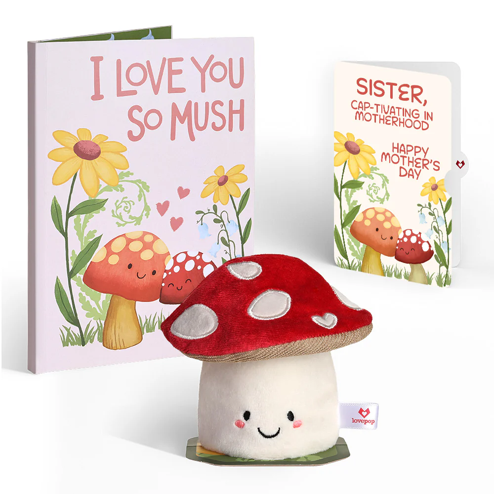 'Love You So Mush' Mother’s Day Plushpop Card and Sentiment Set for Sister