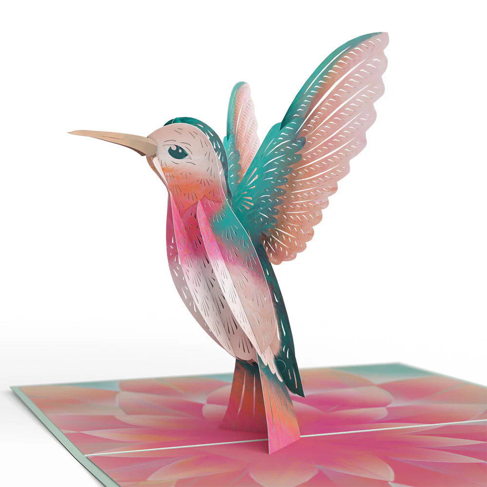 Lovely Hummingbird Pop-Up Card - Image 2