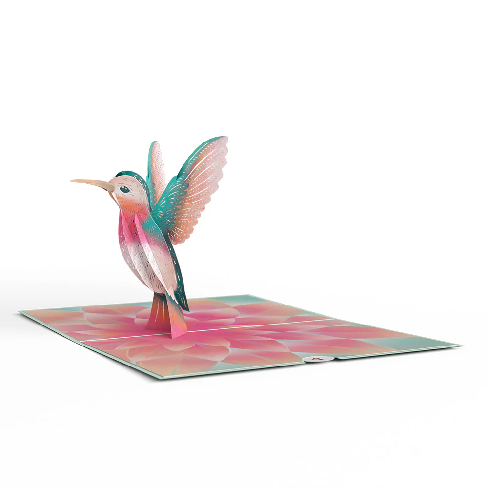 Lovely Hummingbird Pop-Up Card - Image 3