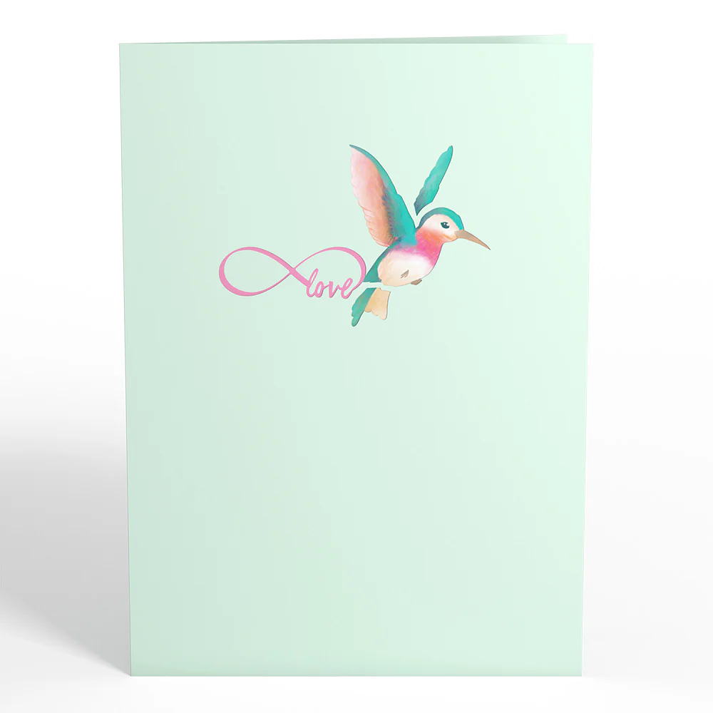 Lovely Hummingbird Pop-Up Card - Image 4
