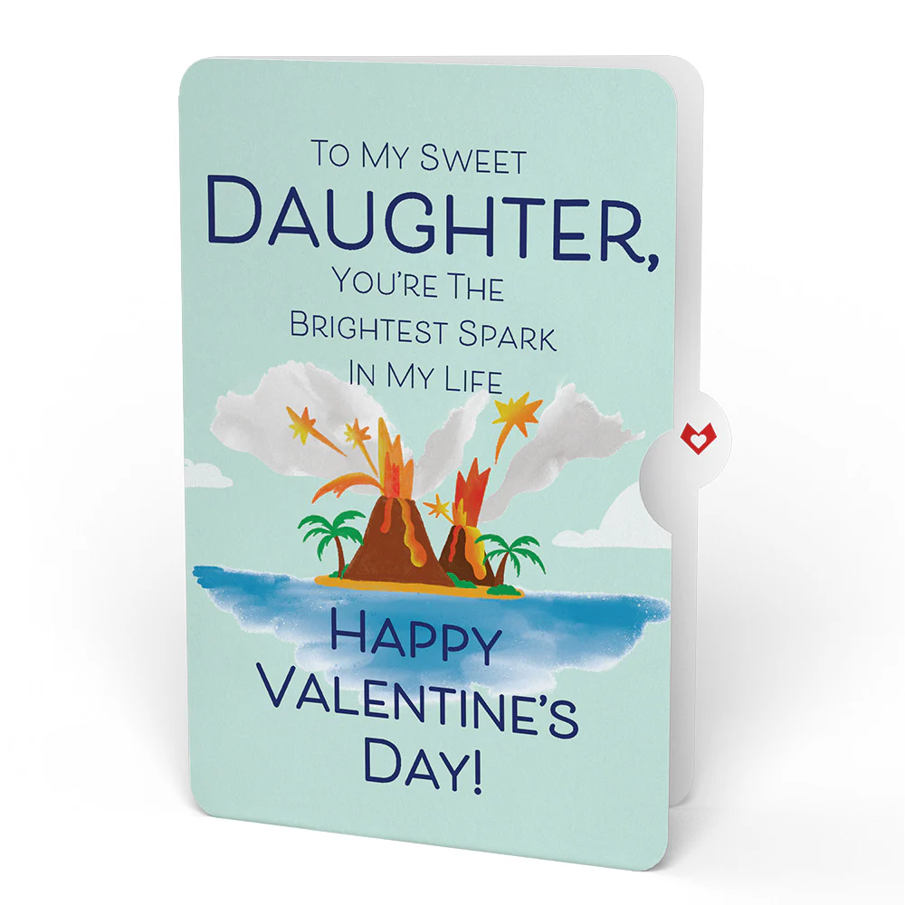 I Lava You Valentine Pop-Up Card and Sentiment Set for Daughter - Image 4
